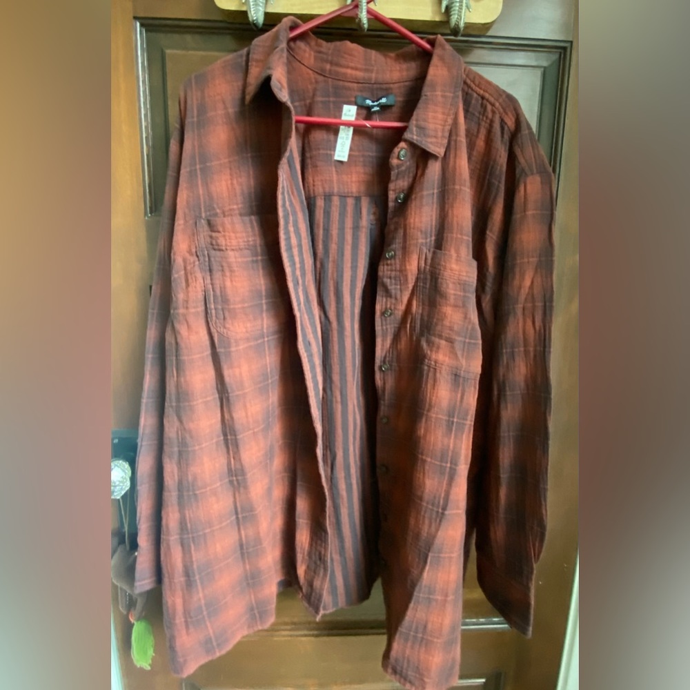 NWT Madewell plus shirt shacket - Picture 2 of 14
